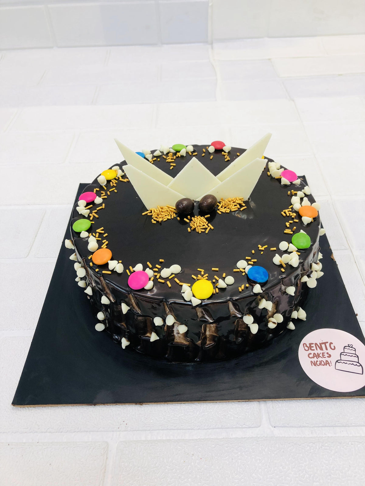 Rich Chocolate Truffle Gems Cake