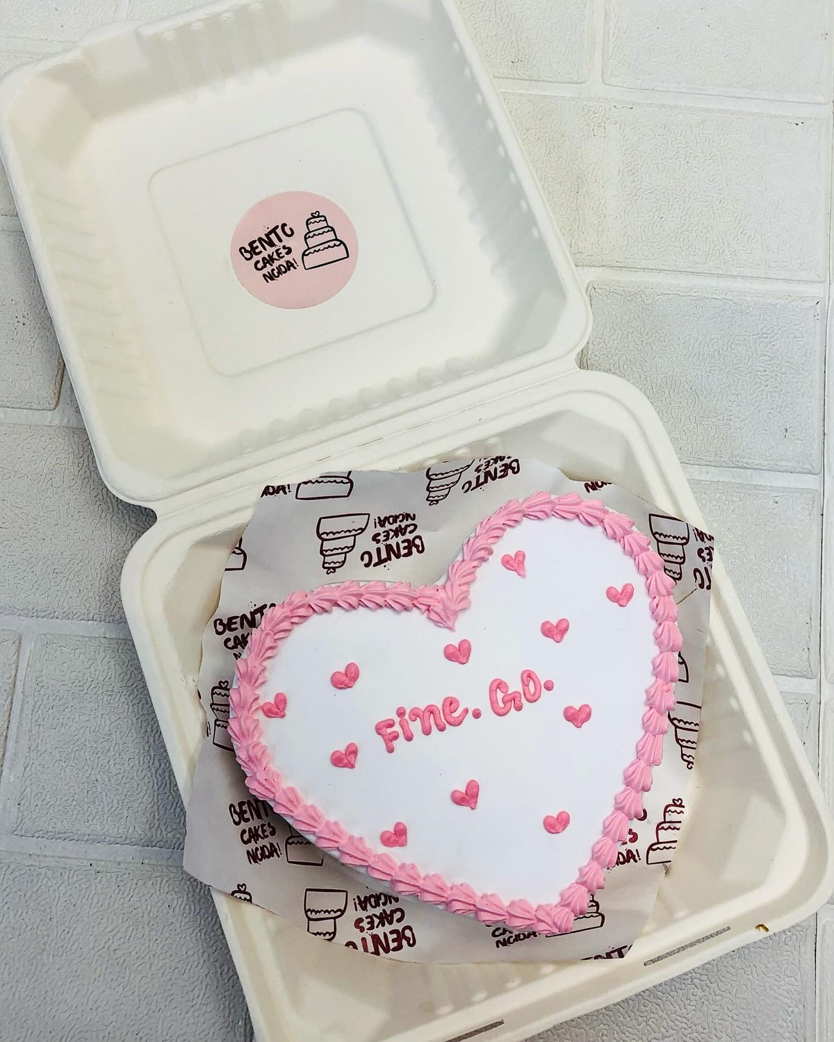 Fine Go Theme Heart Bento Cake