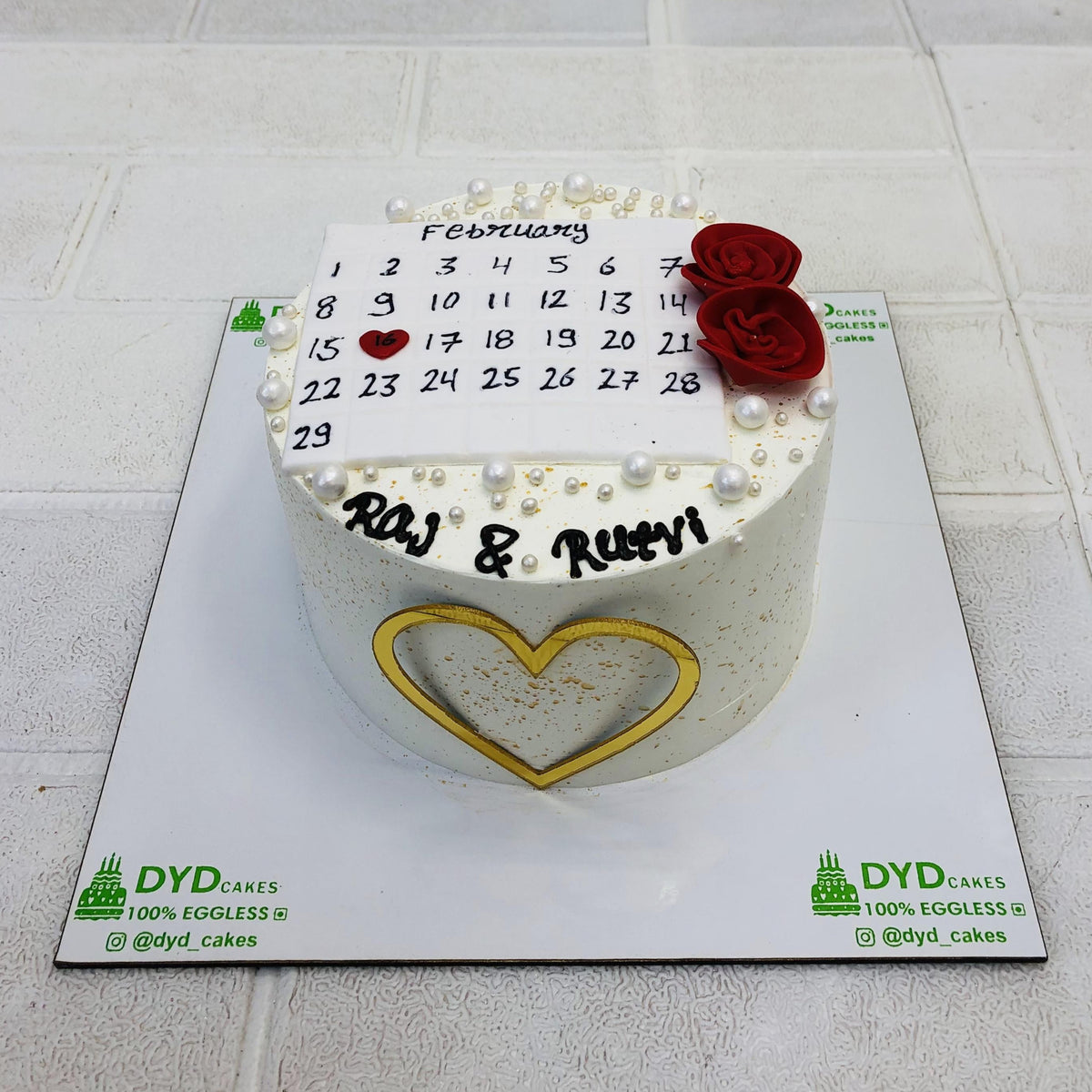 Anniversary Calendar Cake