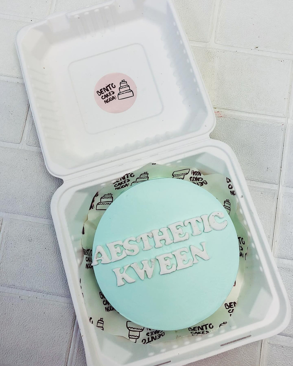 Sky Blue Bento Cake