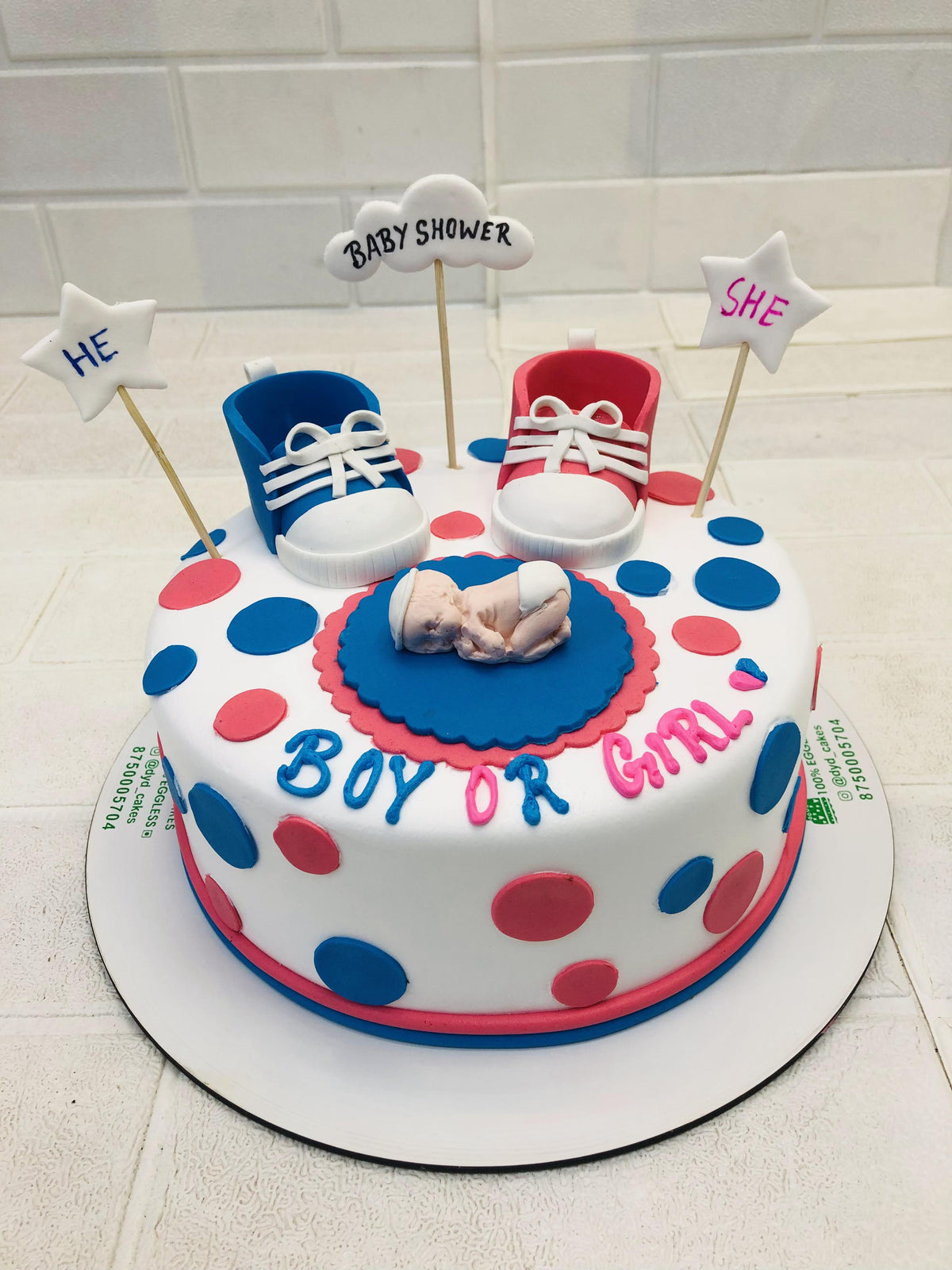 Baby Shower Theme Cake 2