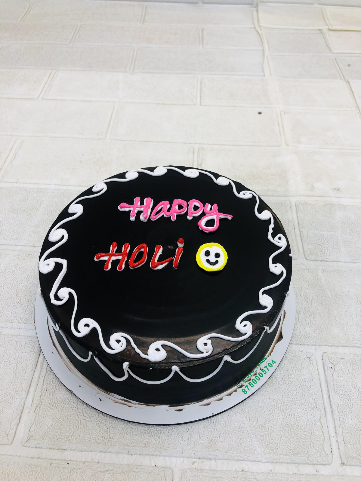 Holi Theme Chocolate Cake