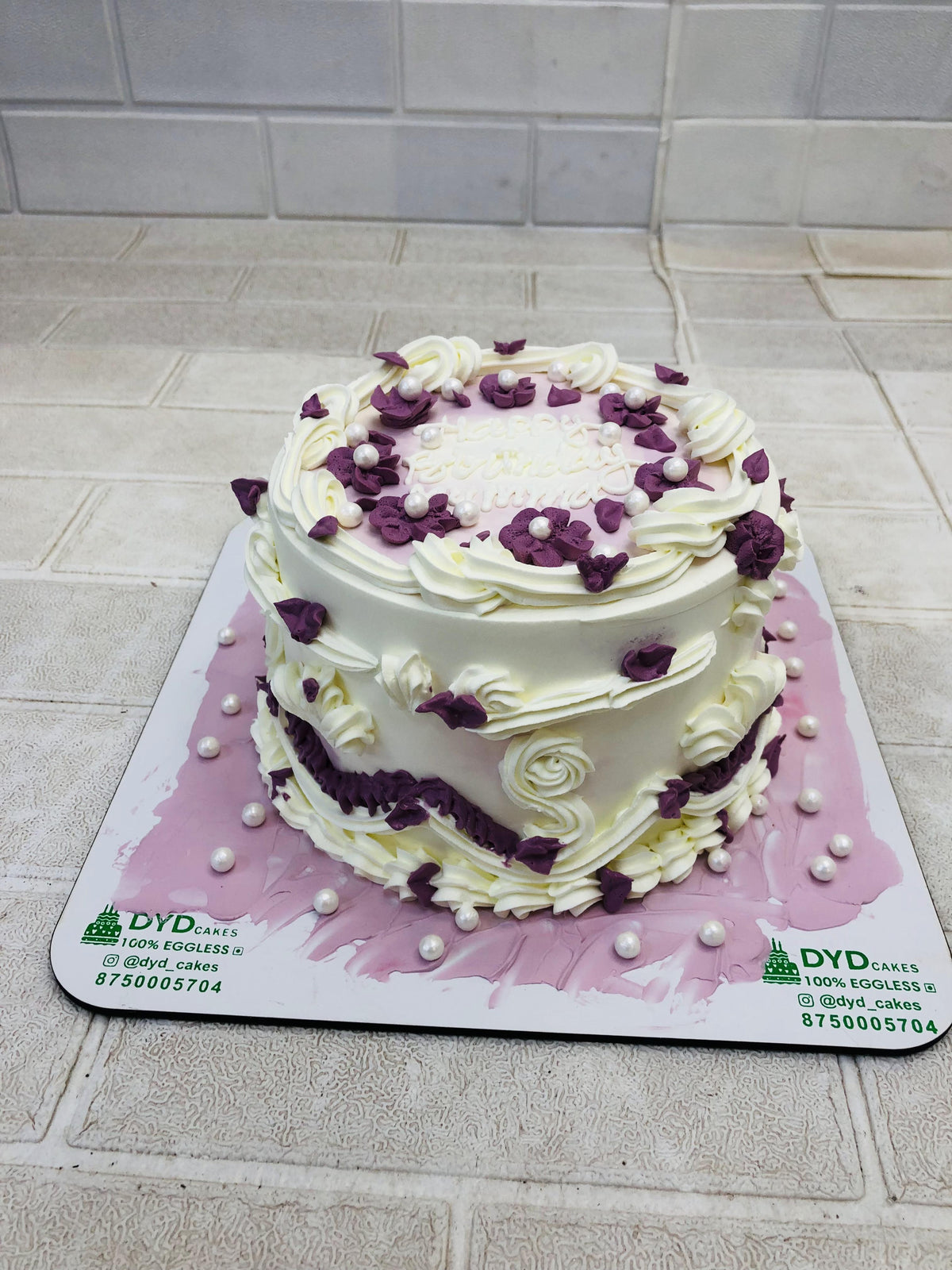 Purple Flower Cake 2