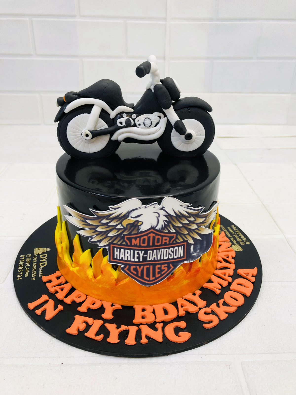 Harley Davidson Theme Cake