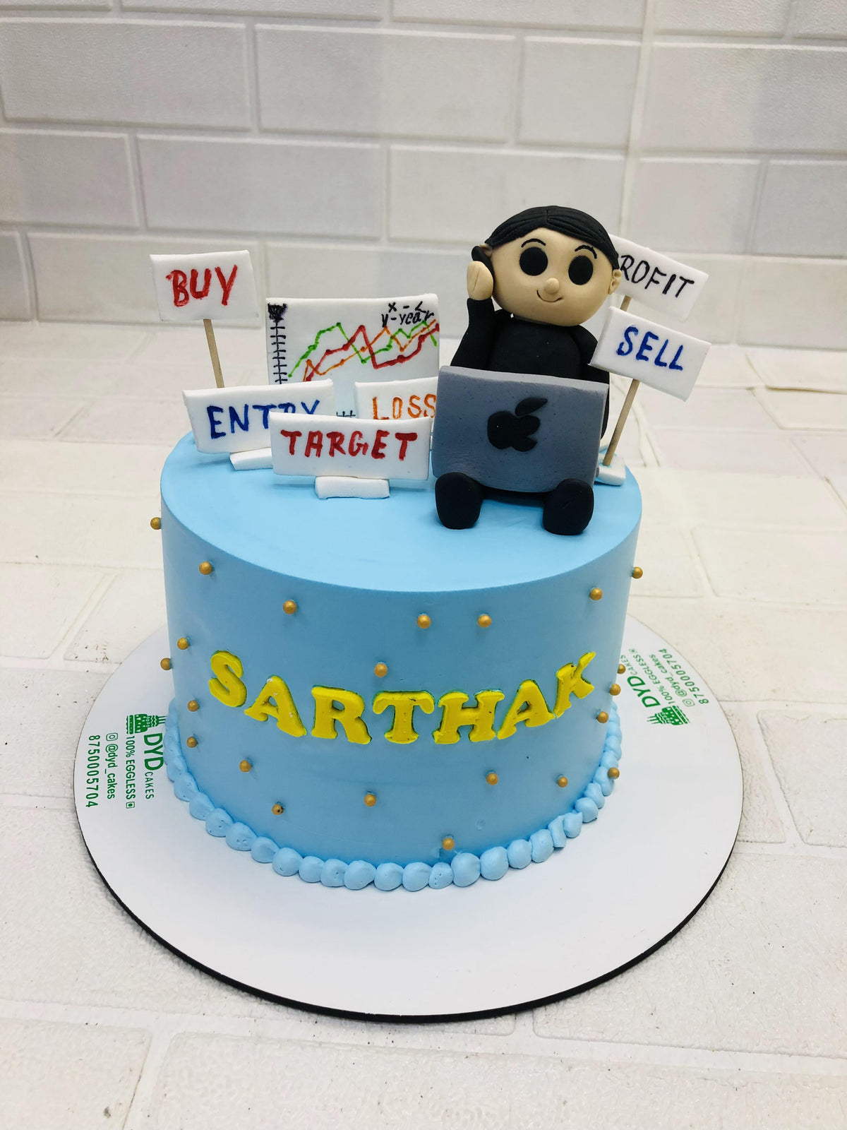 Stock Market Theme Cake 2