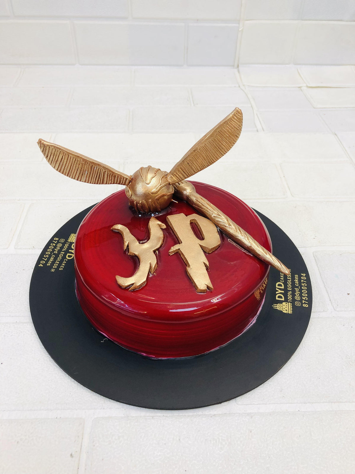 Harry Potter Theme Red Cake