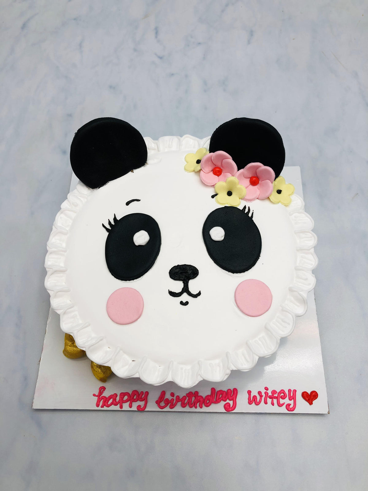 Cute Panda Face Cake