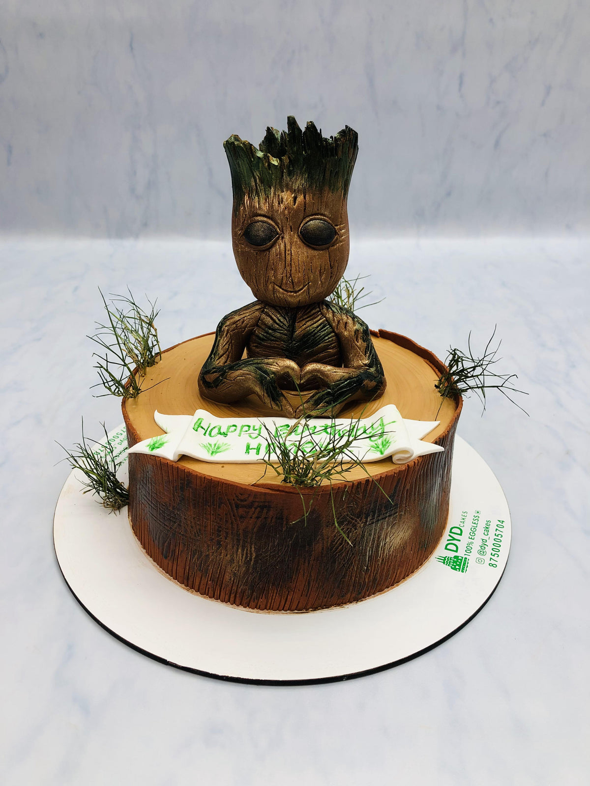 100% Eggless Baby Groot Cake in Noida , Greater Noida, Delhi from DYD Cakes