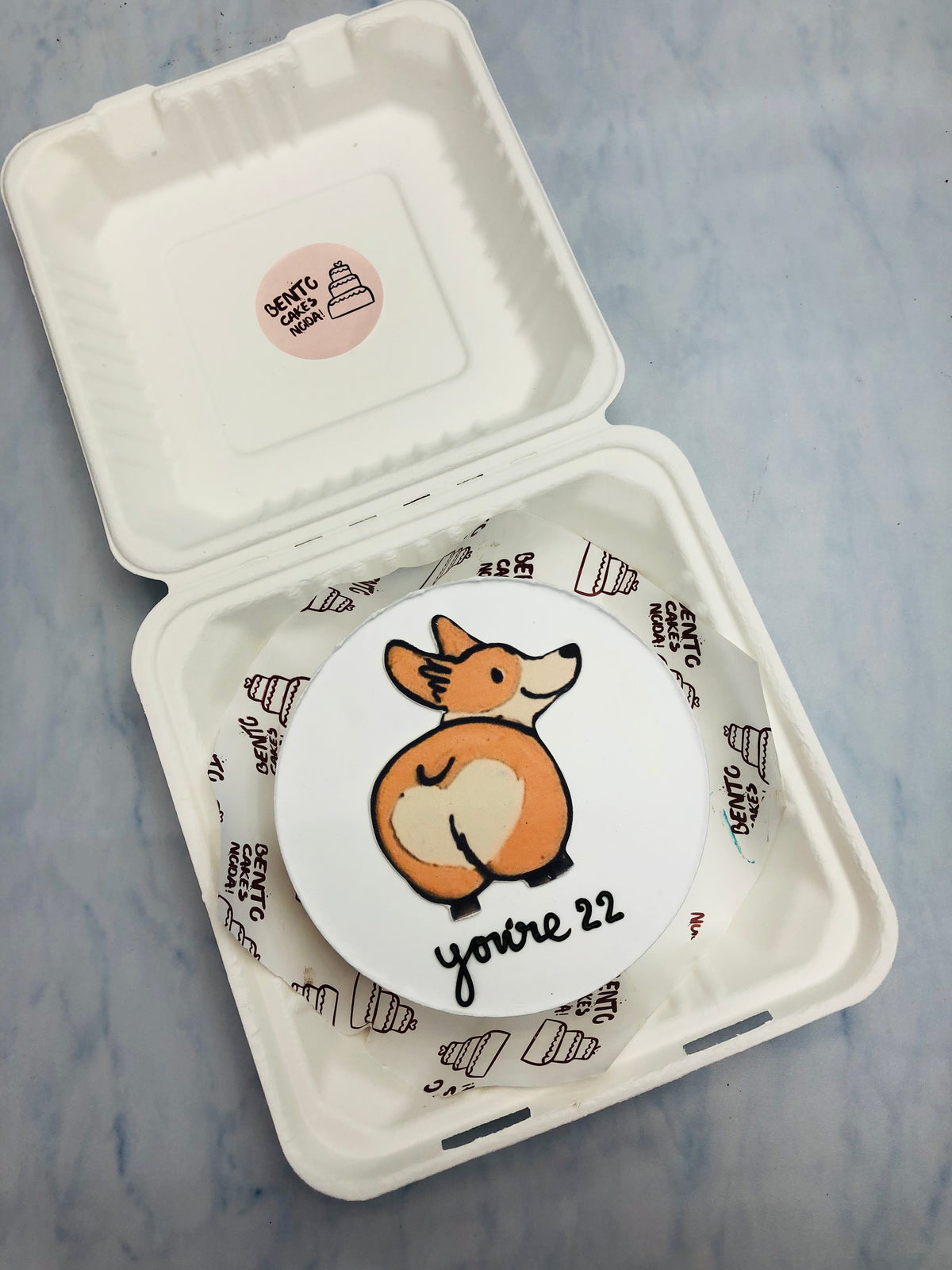 Dog Theme Friends Bento Cake