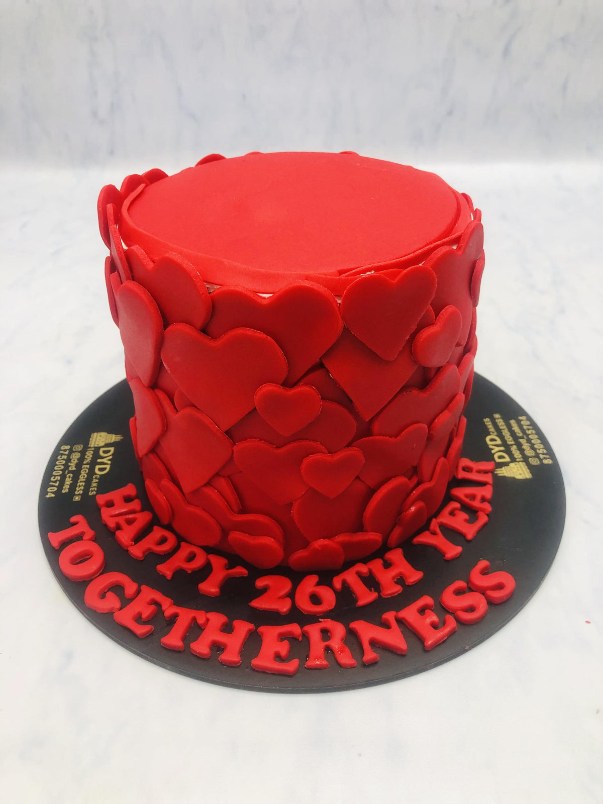 Full of Hearts Anniversary Cake