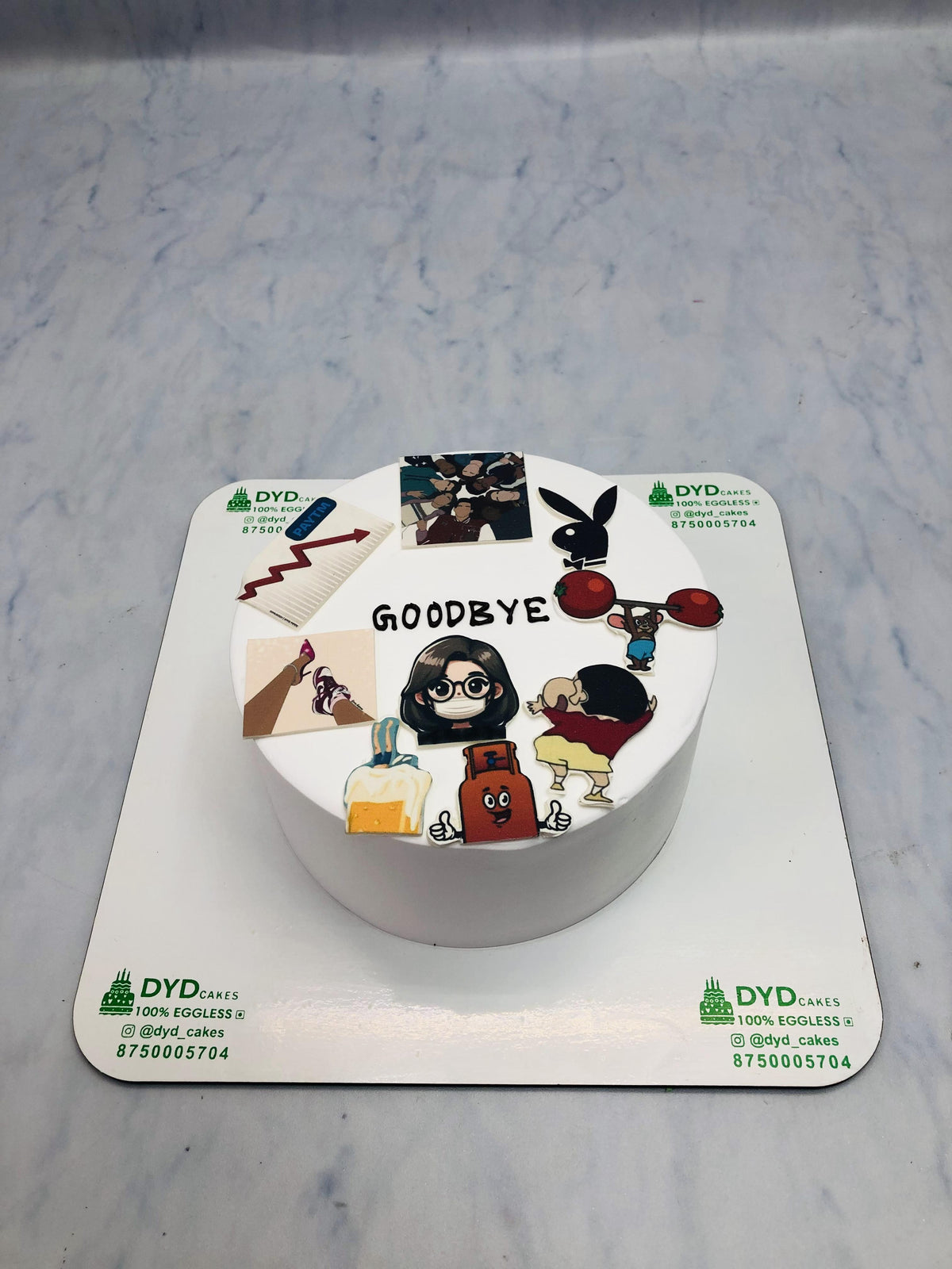 Good Bye Theme Farewell Cake