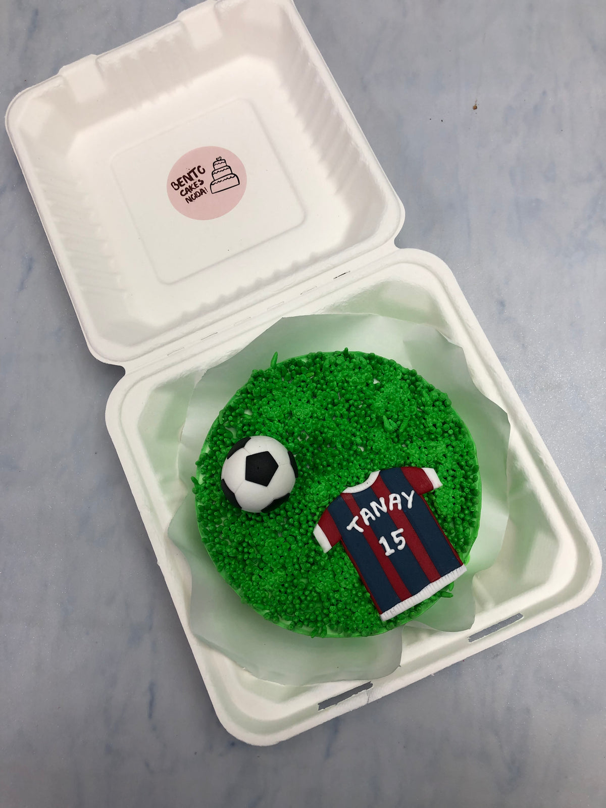 Football Ground Theme Bento Cake