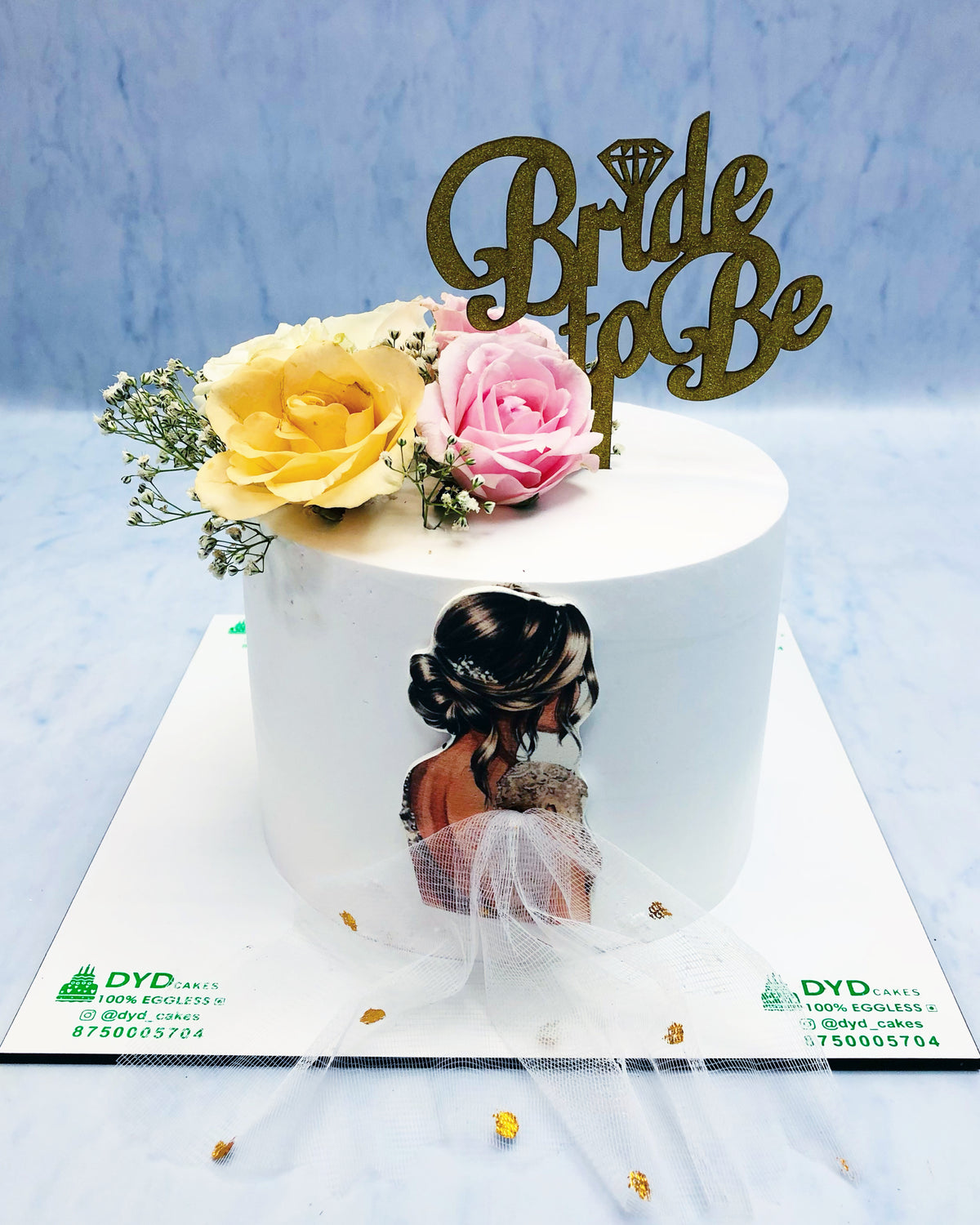 Bride To Be Floral Cake