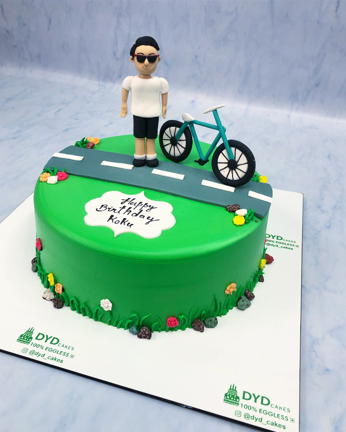 Cycling Men Theme Cake