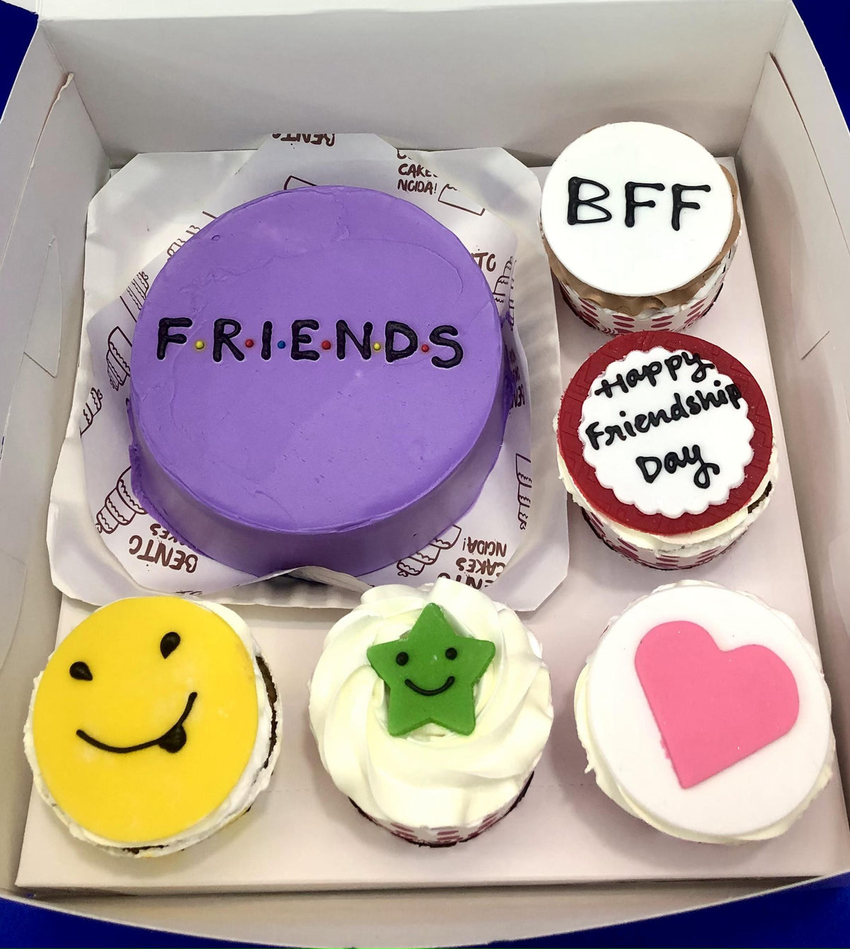 Friendship Day Photo Theme Combo Cake