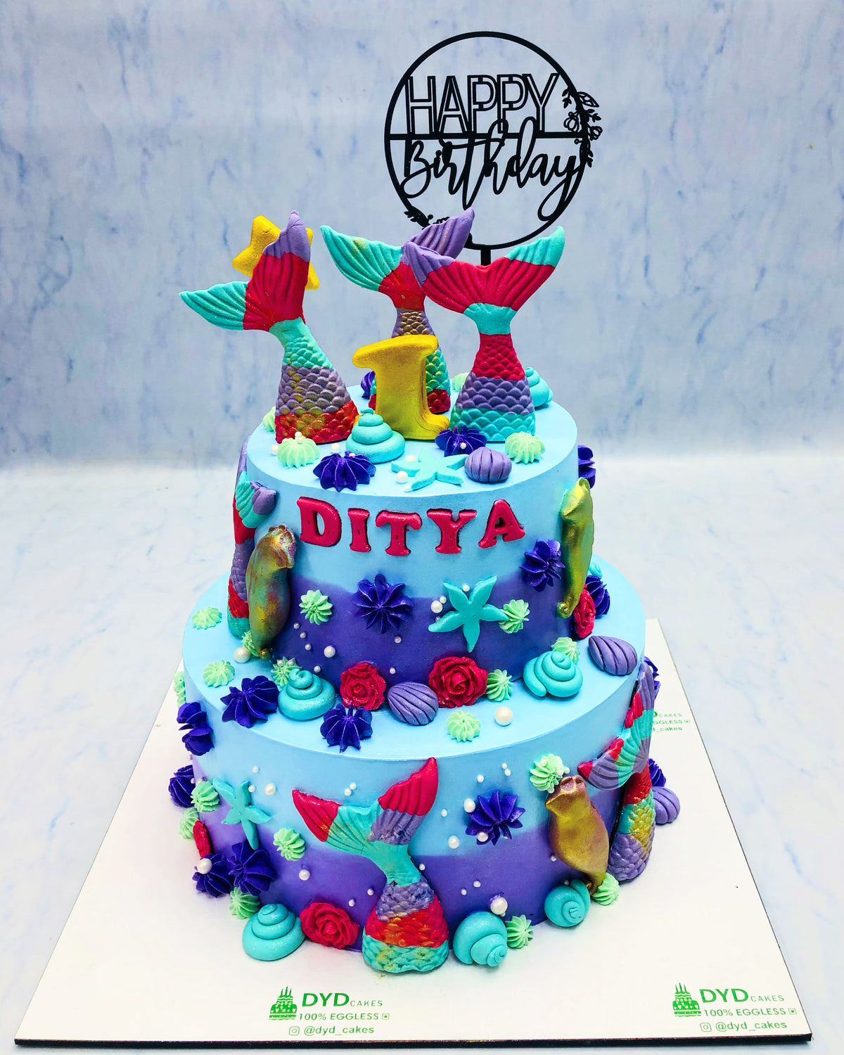 Colorful Fishes Theme Designer Cake