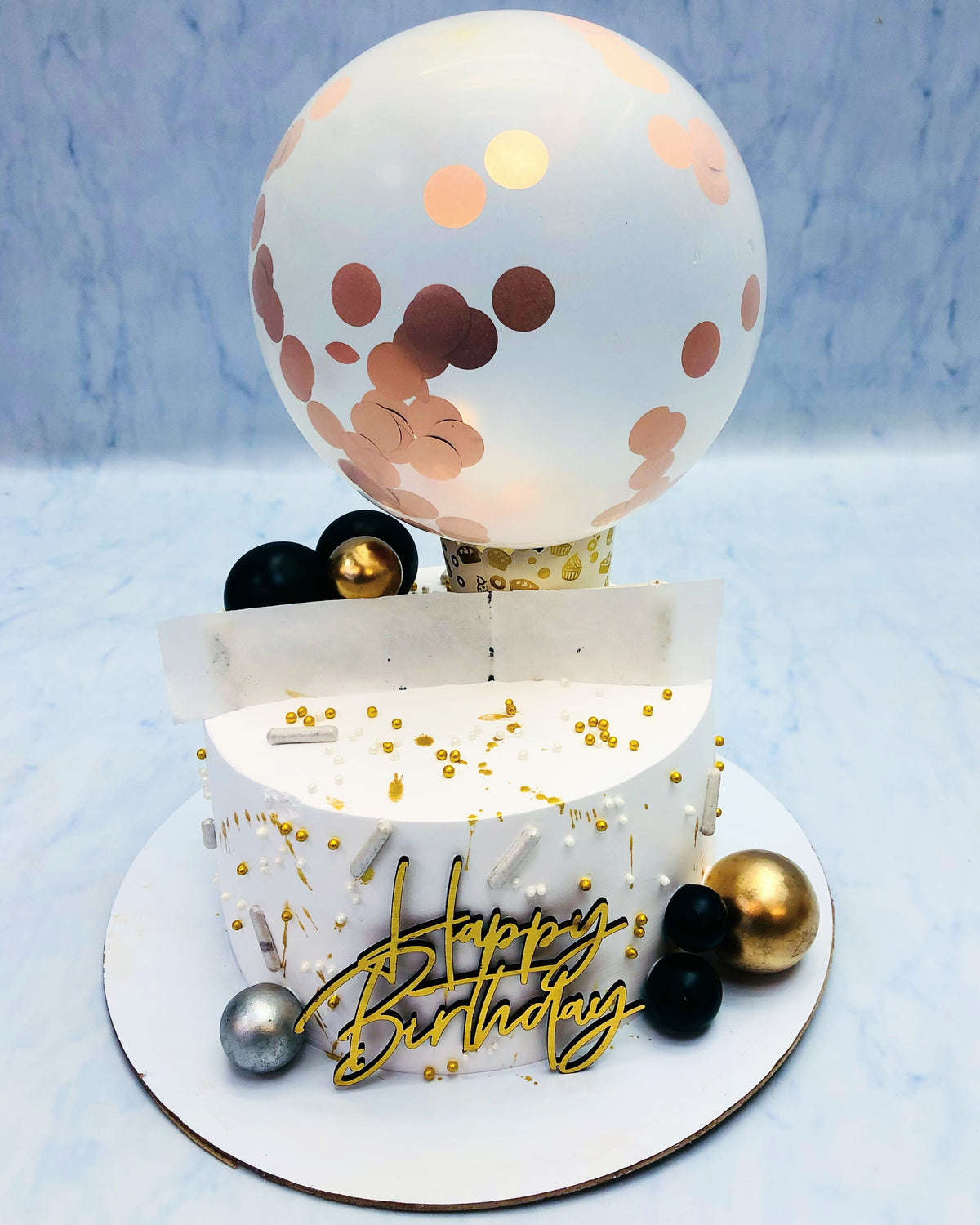 Fire Balloon Cake 2