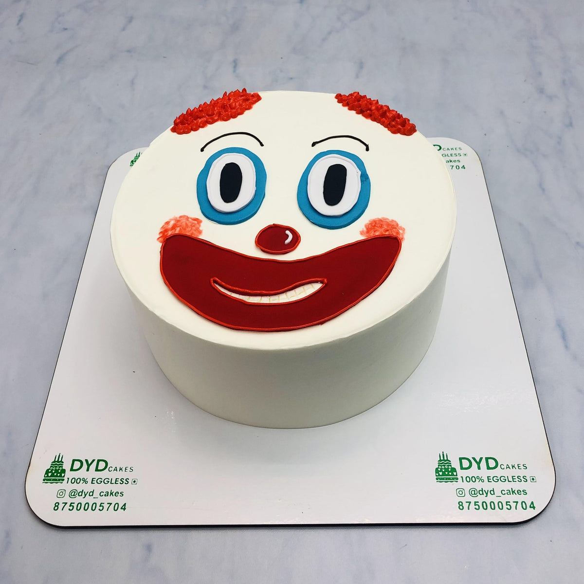 Joker Face Birthday Cake