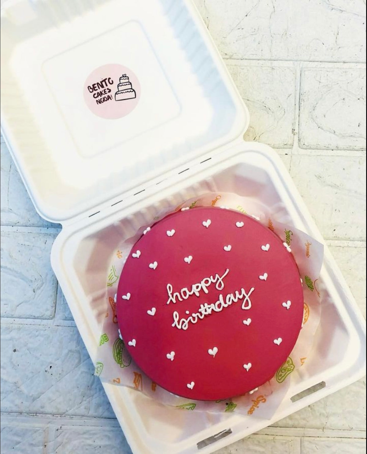 Aesthetic Birthday Bento Cake