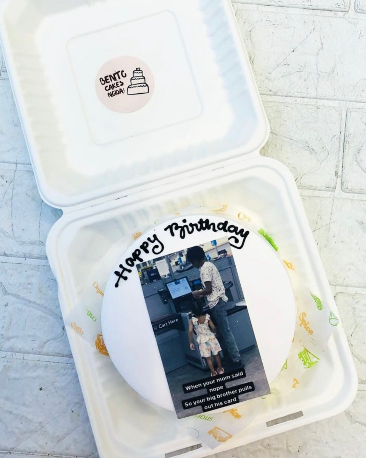 Photo Theme Bento Cake