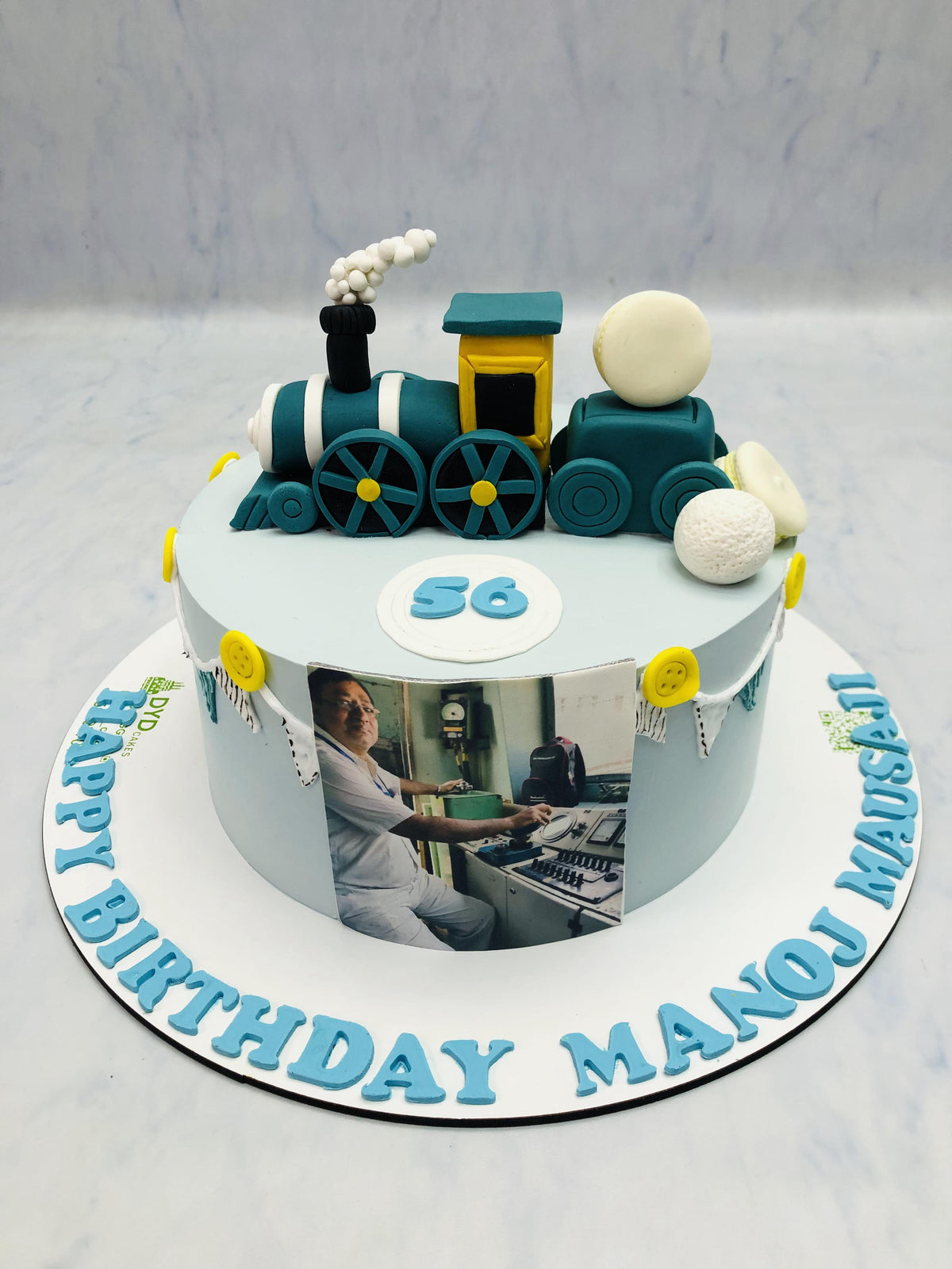 Train Engineer Theme Cake