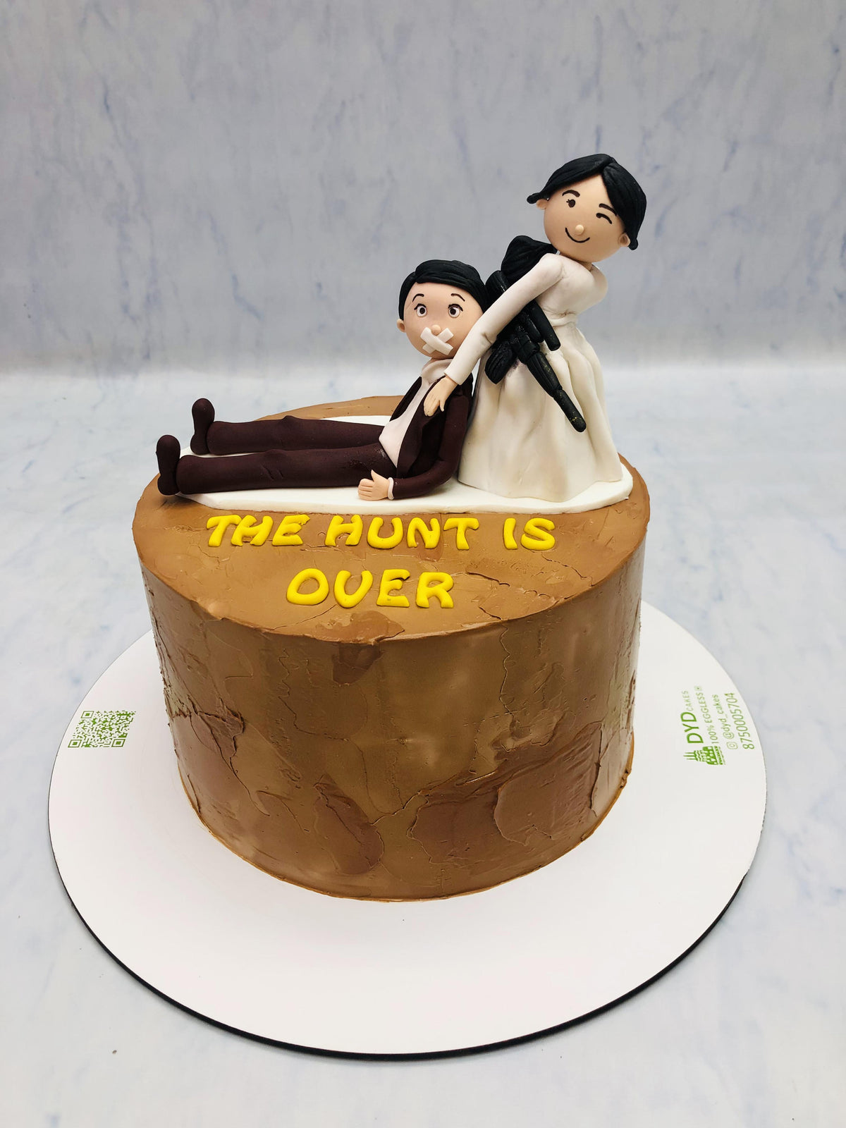 Hunt Is Over Bachelorette Cake