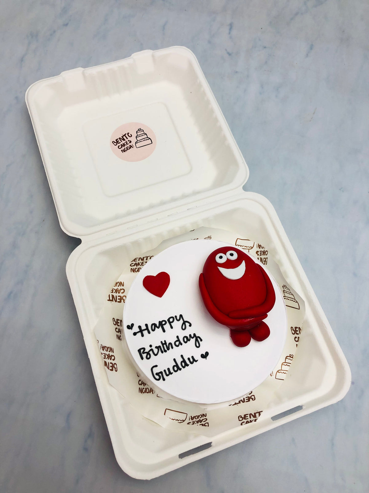 Red Bird Theme Bento Cake