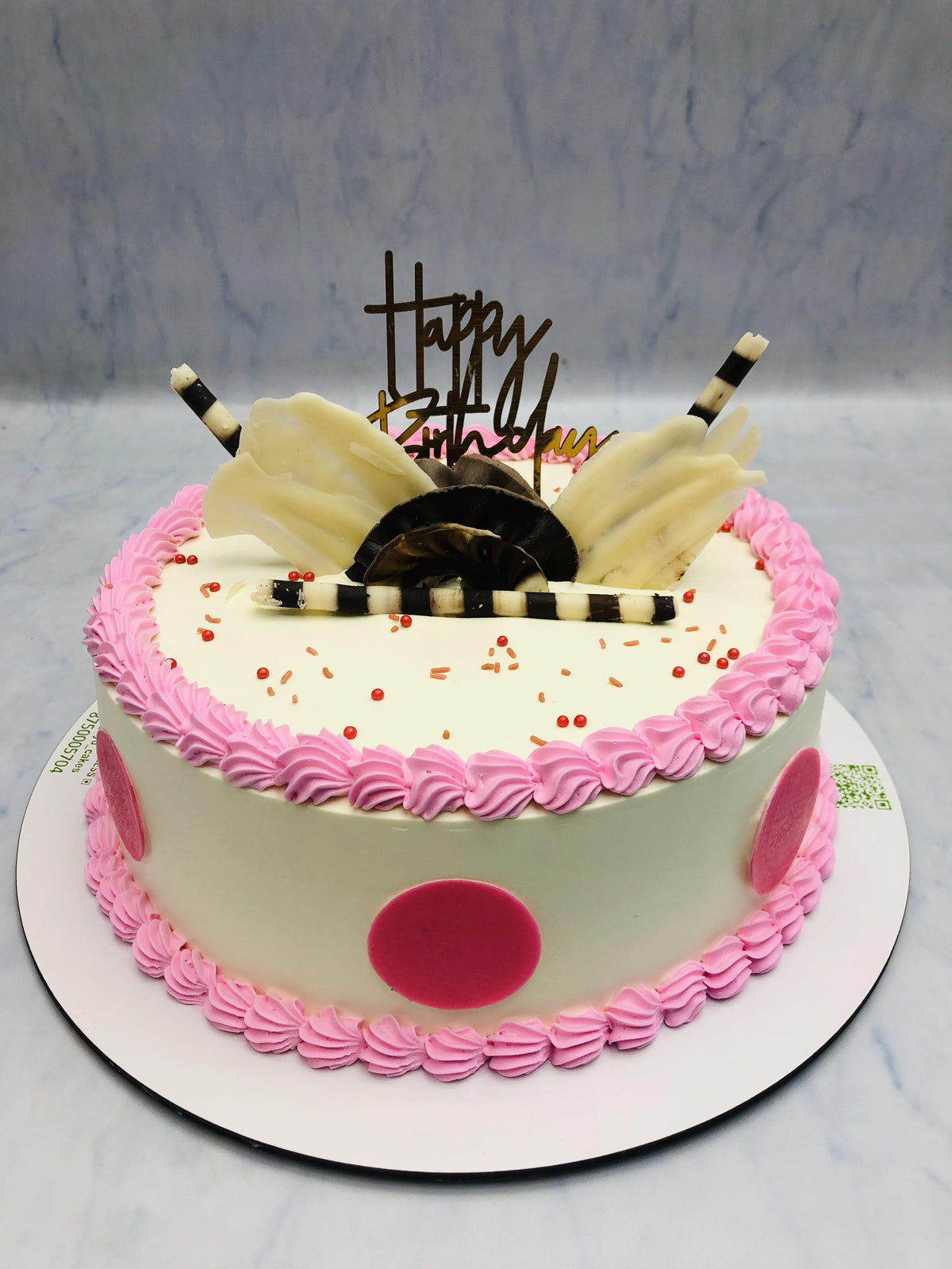 Light Pink Basic Birthday Cake