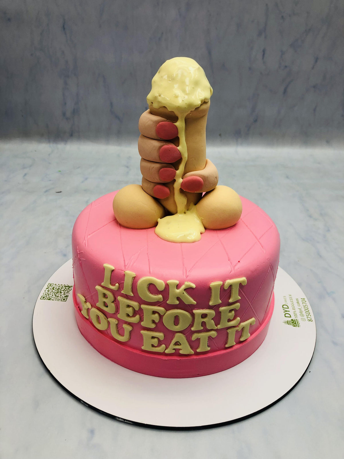 Dick In Hand Theme Cake