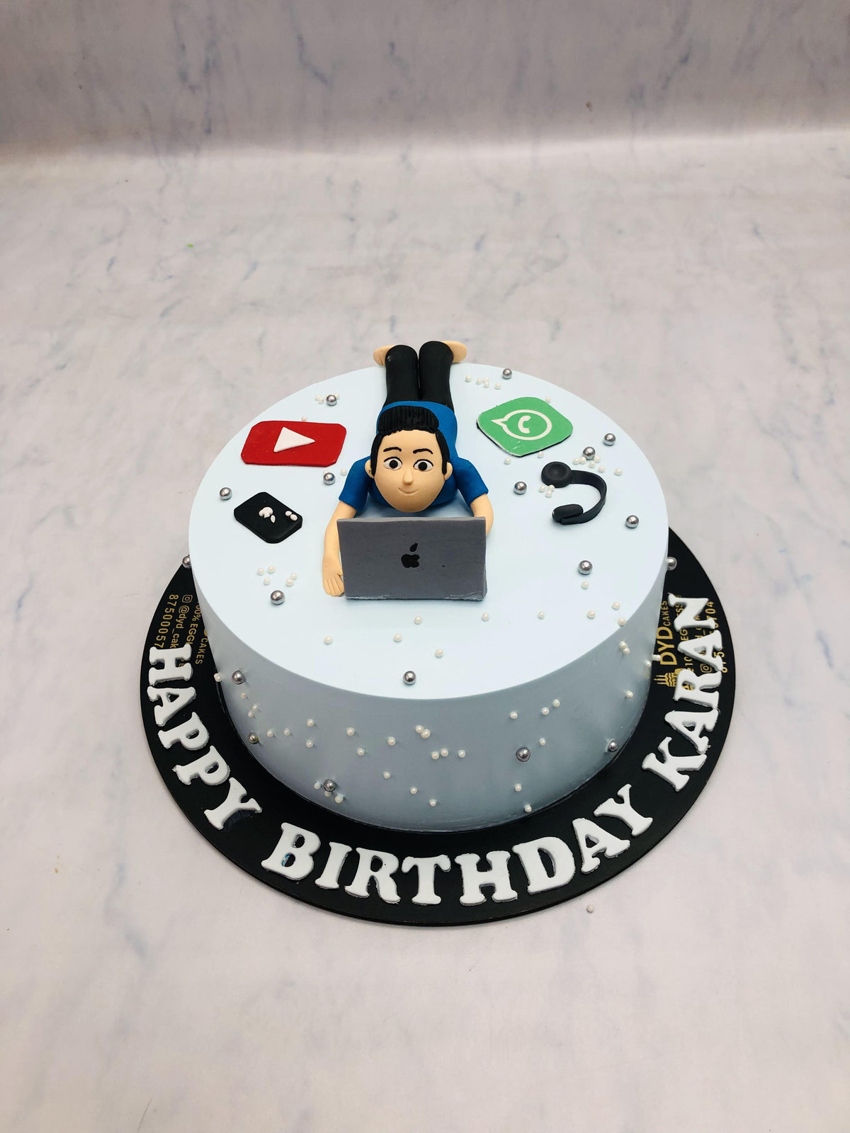 Social Media Boy Cake