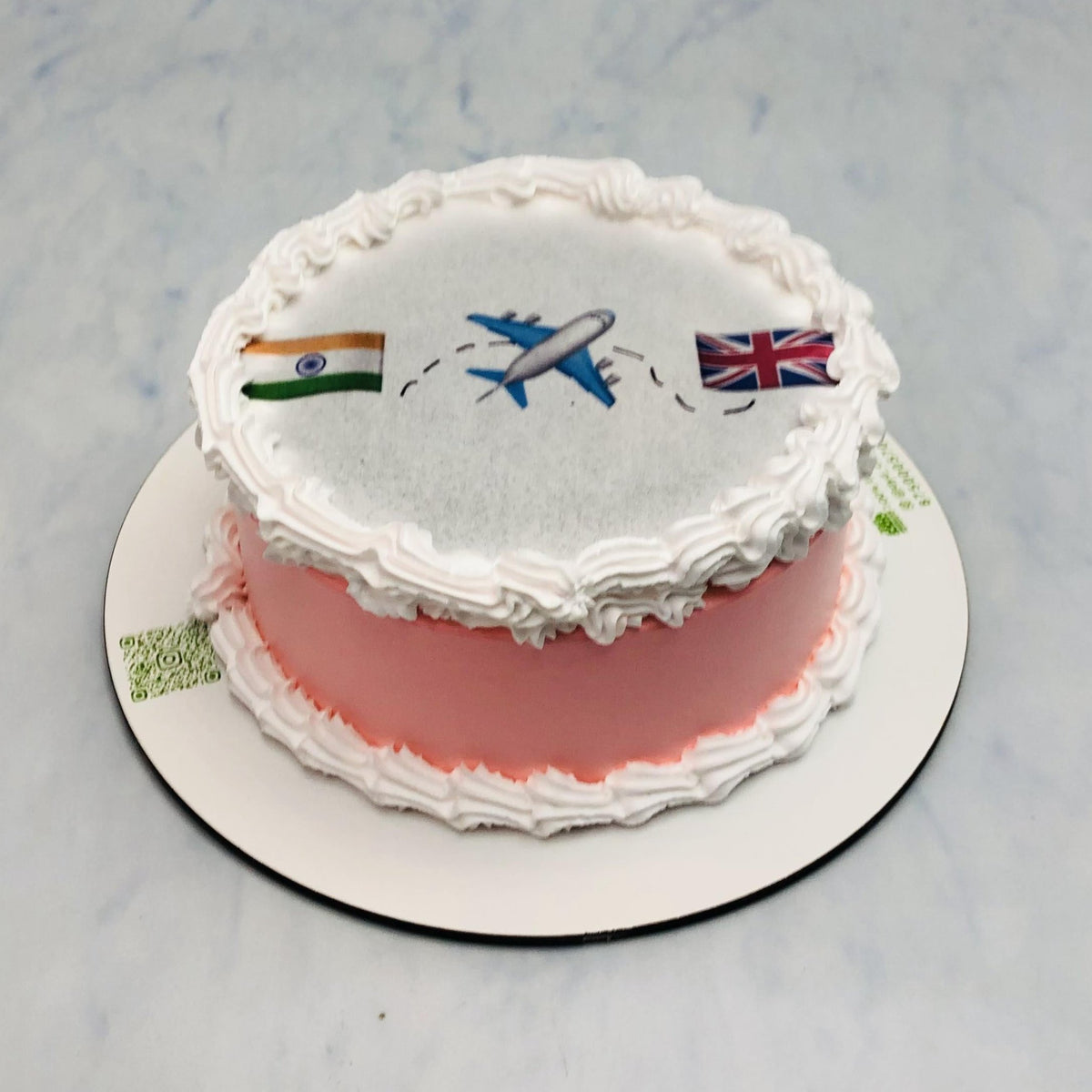 Travel Theme Fire Cake