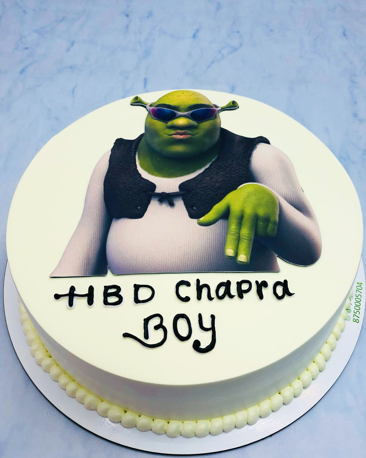 Shrek Theme Cake