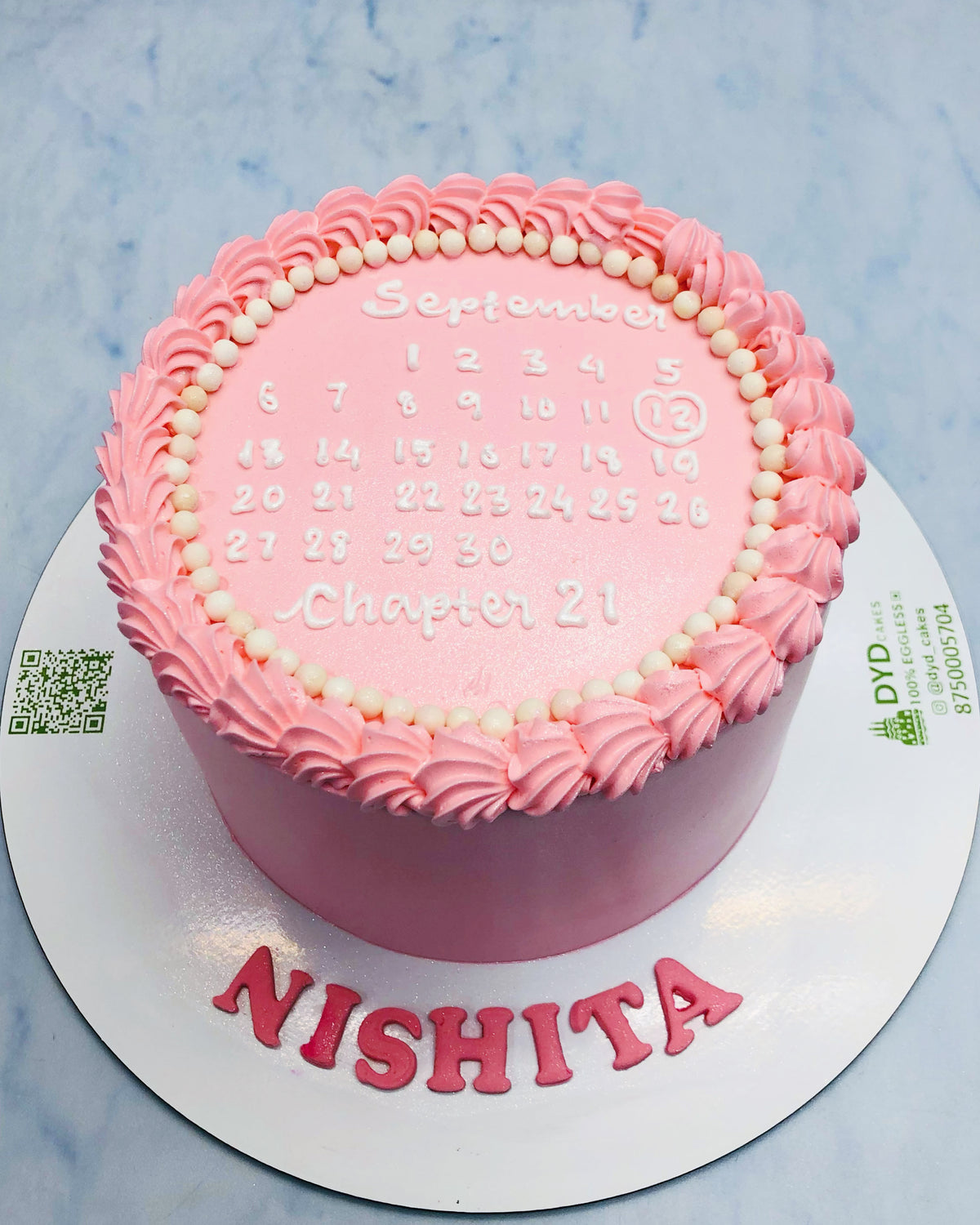 Calendar Theme Basic Birthday Cake