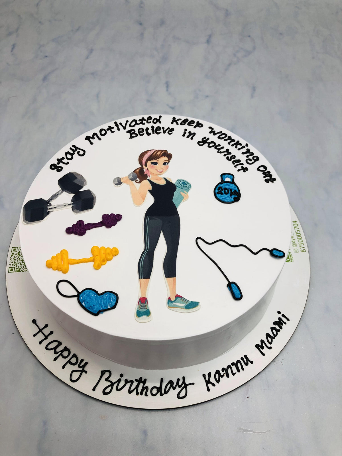 Gym Women's Cake