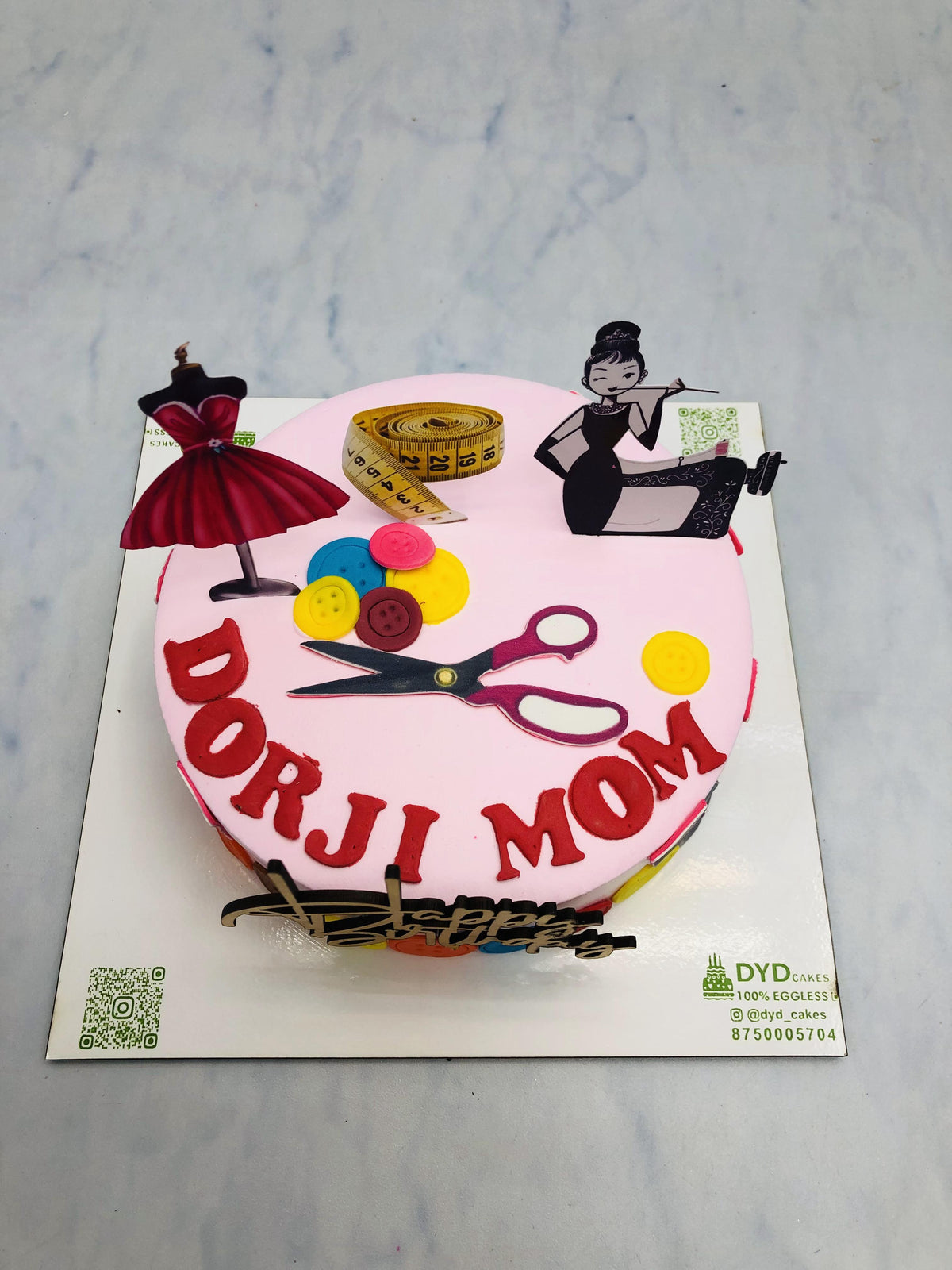 Tailor Mom Theme Cake