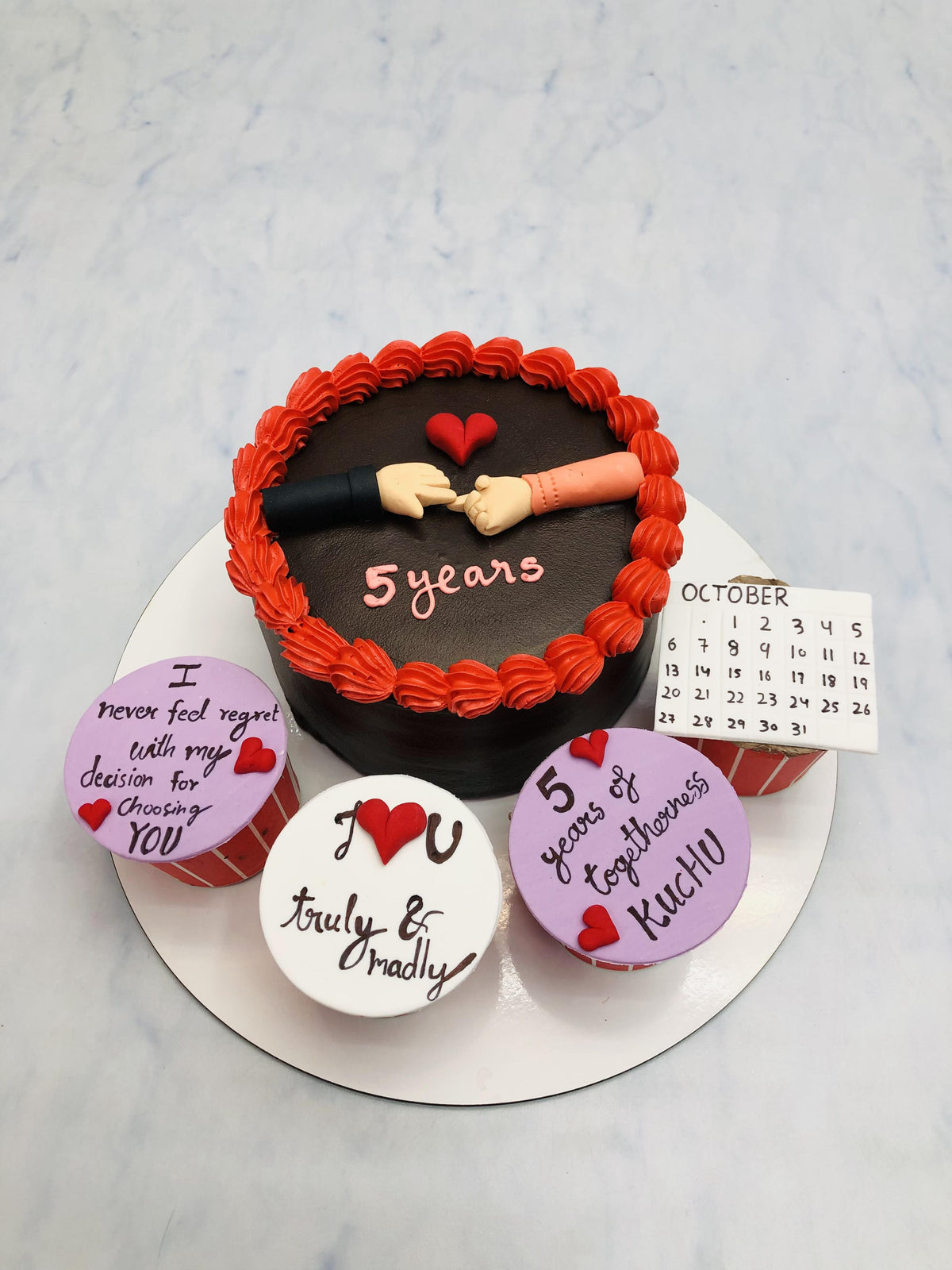 Black Anniversary Combo Cakes