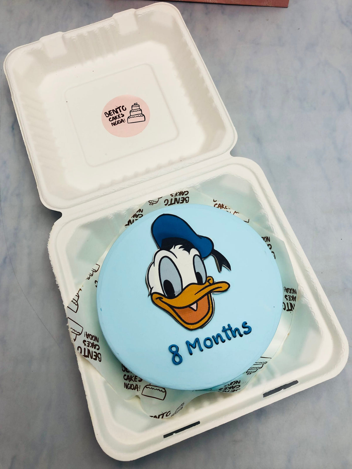 Donald Duck Theme Bento Cake