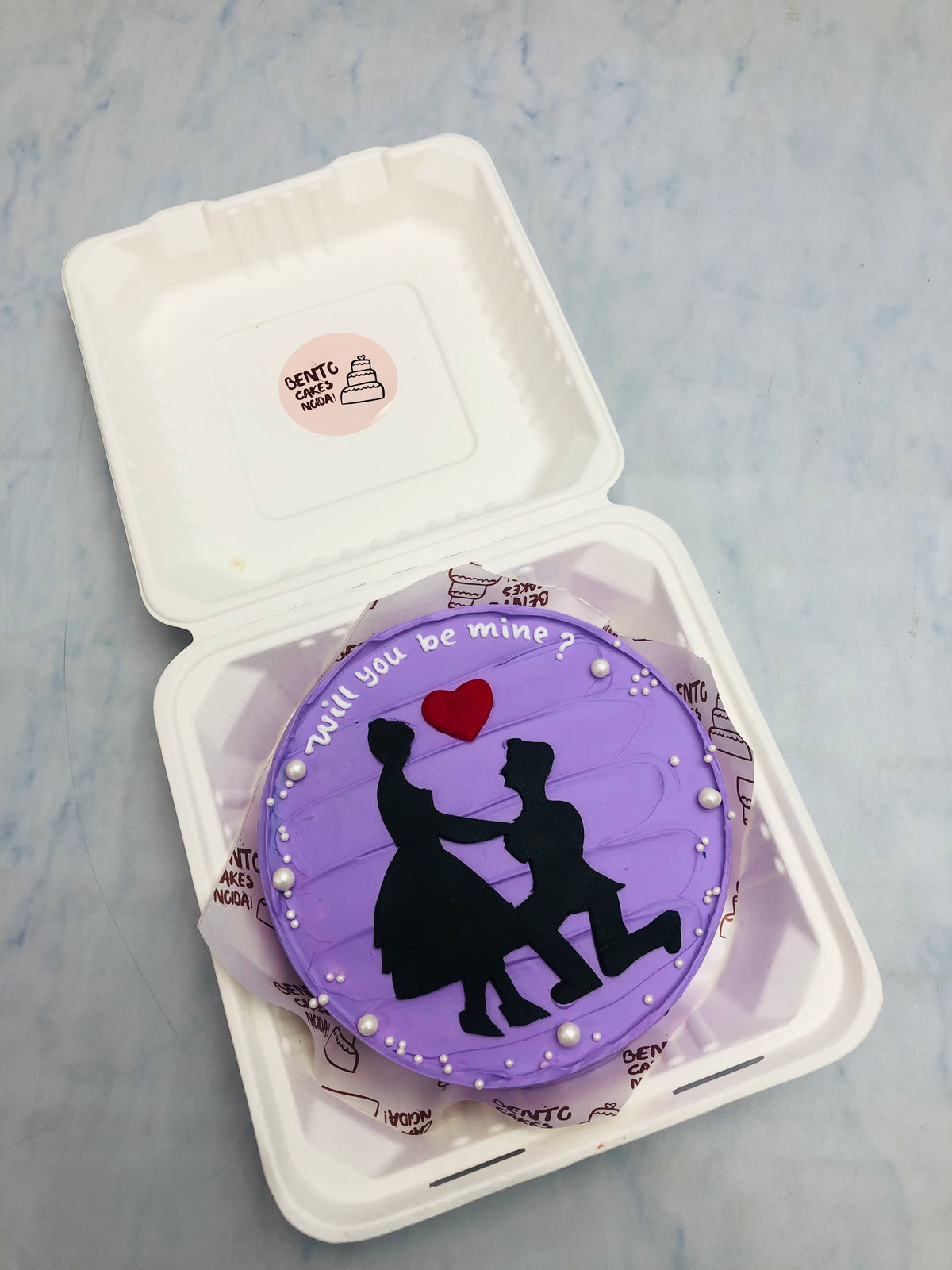 Proposing Couple Theme Purple Bento