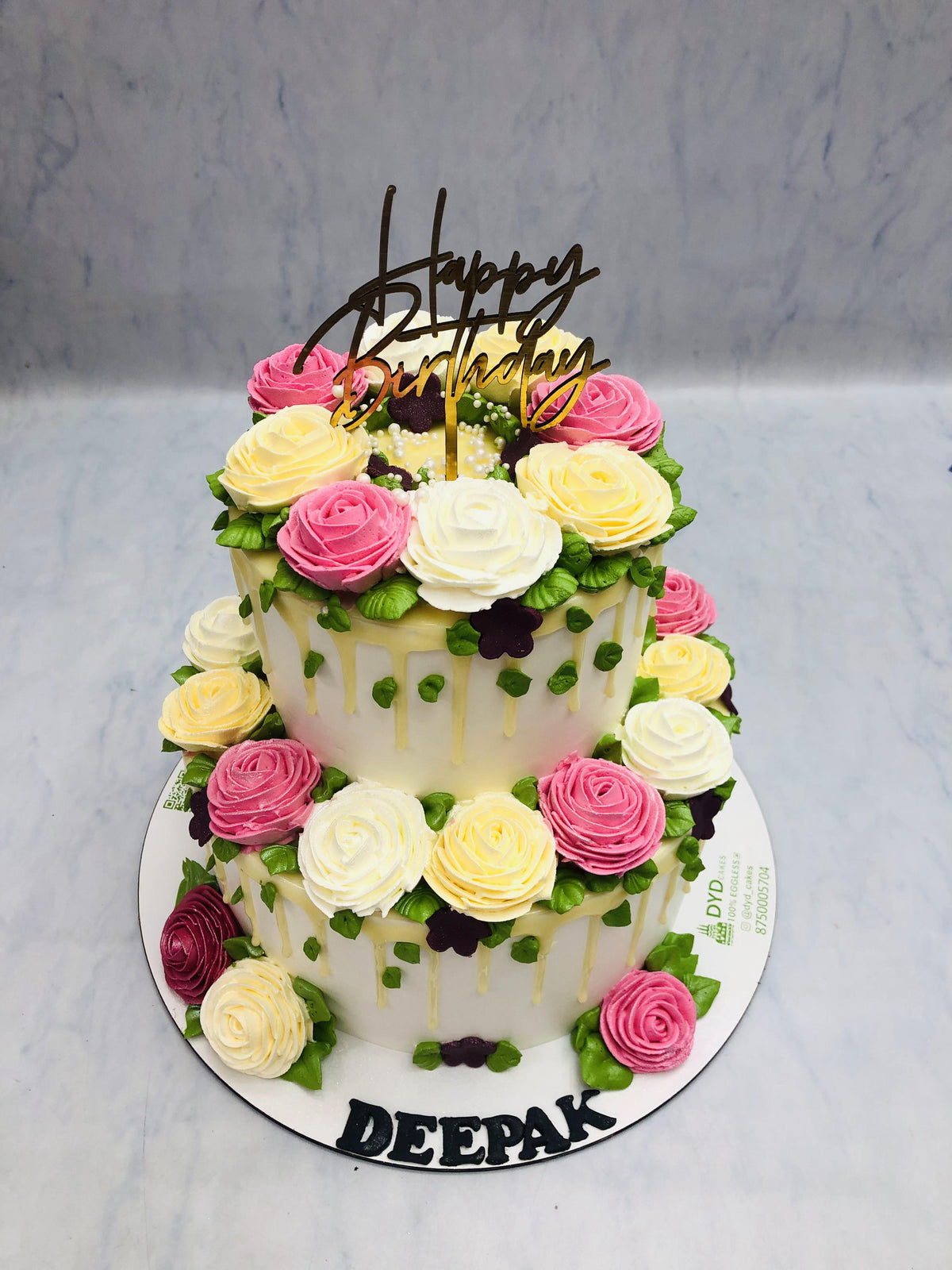 Colorful Florals Designer Cake