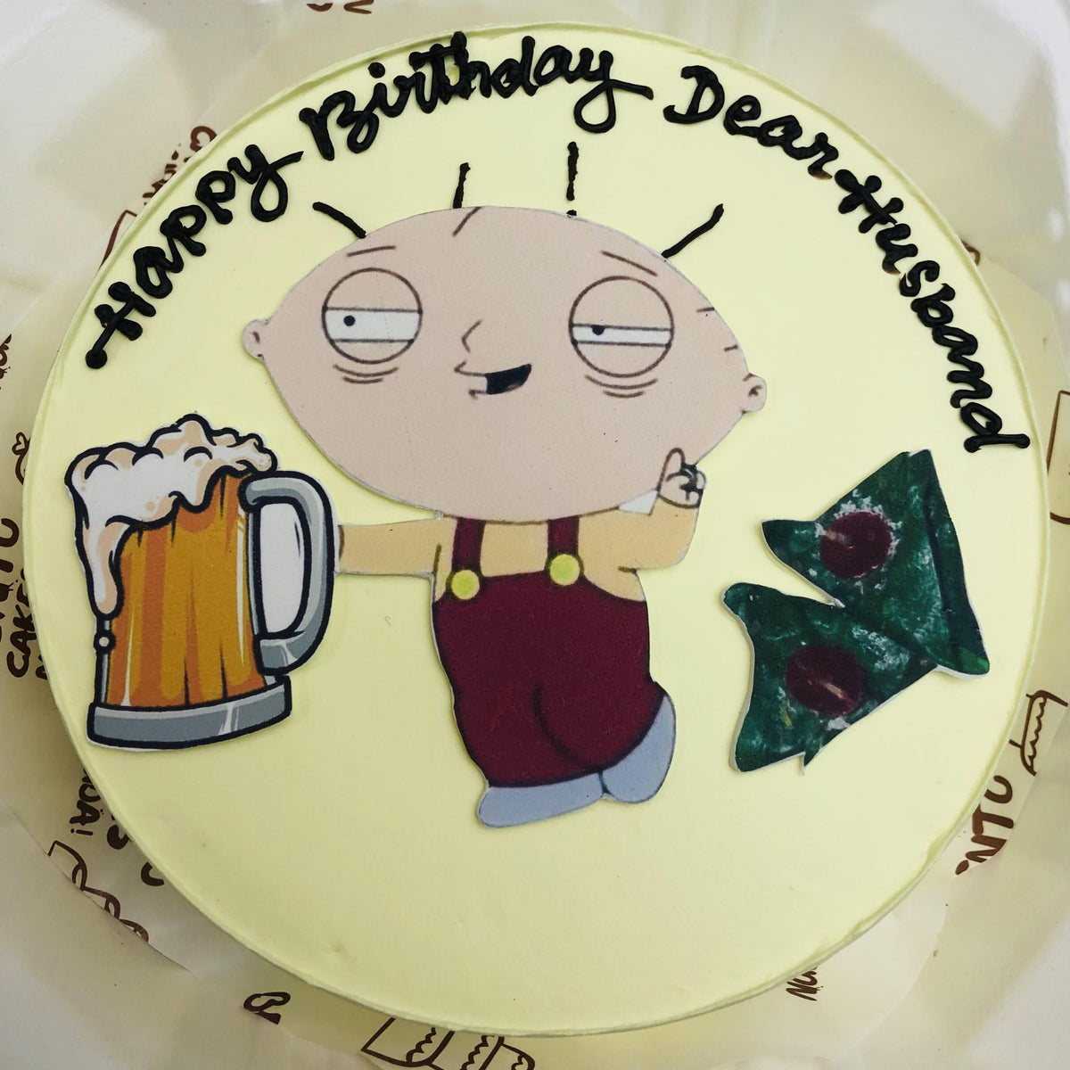 Alcoholic Husband Theme Cake