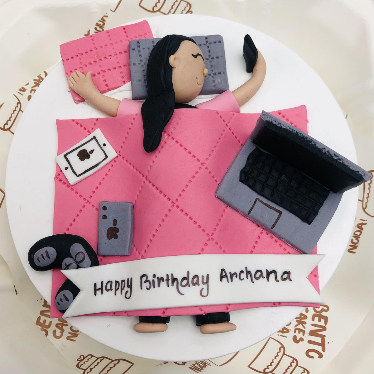 Sleepy Theme Girls Birthday Cake