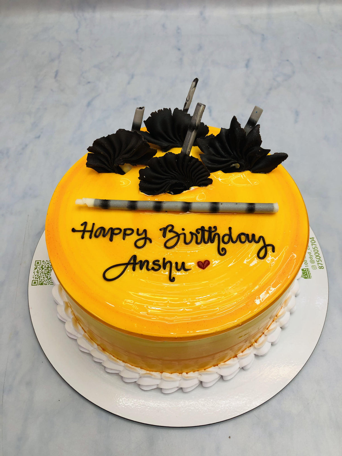 Basic Yellow Birthday Cake