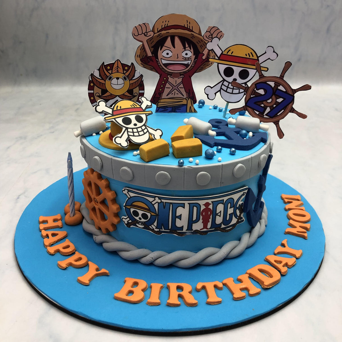 Anime Theme Birthday Cake