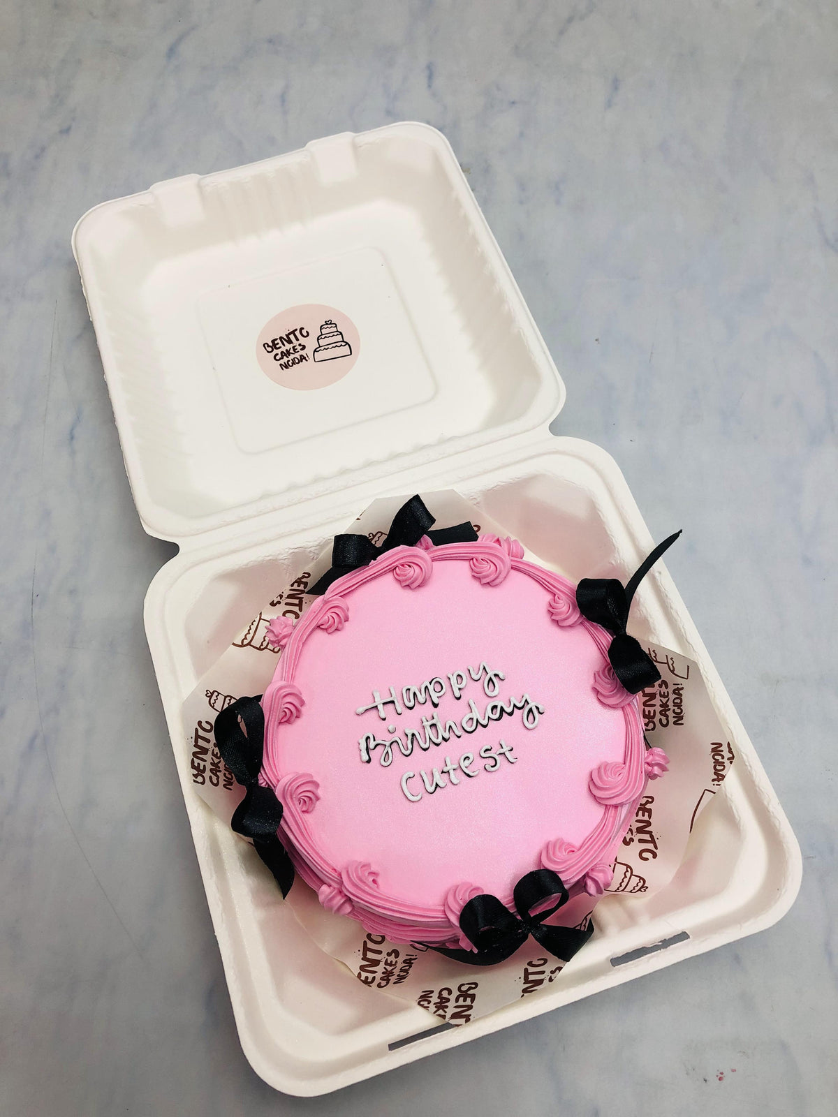 Pink Bento Cake For Birthday