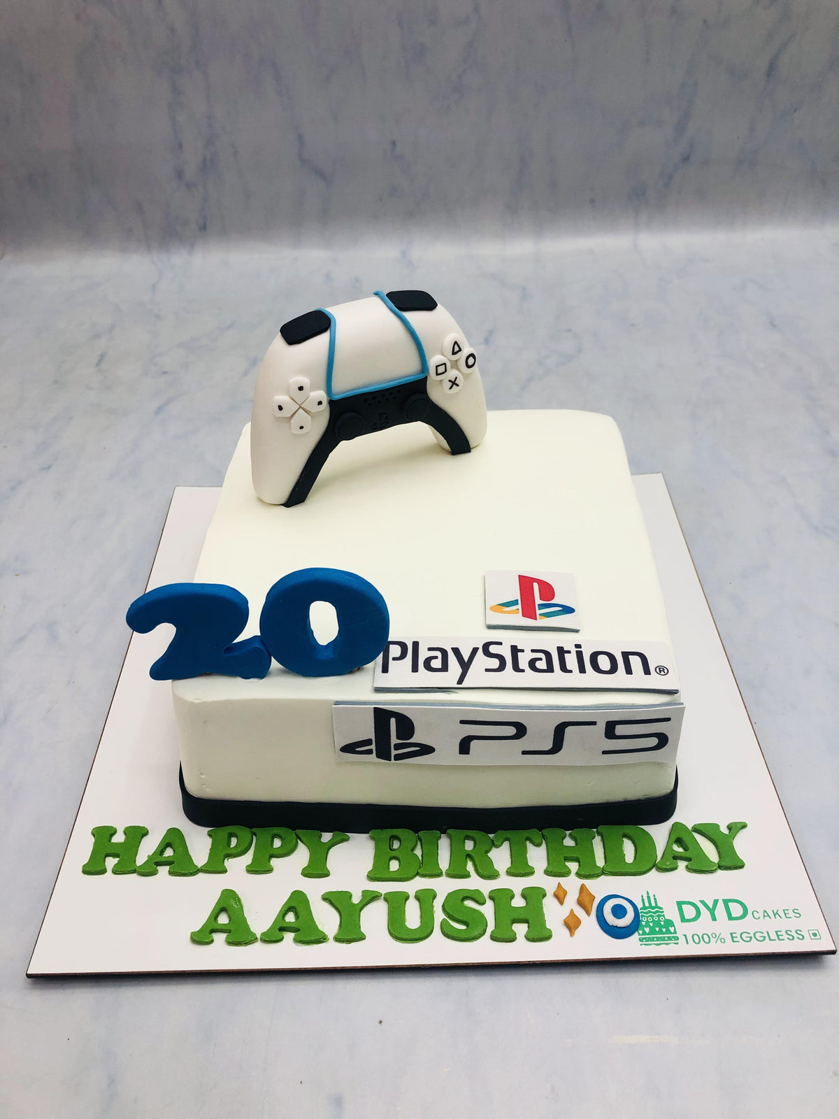 Kids PlayStation Theme Birthday Cake