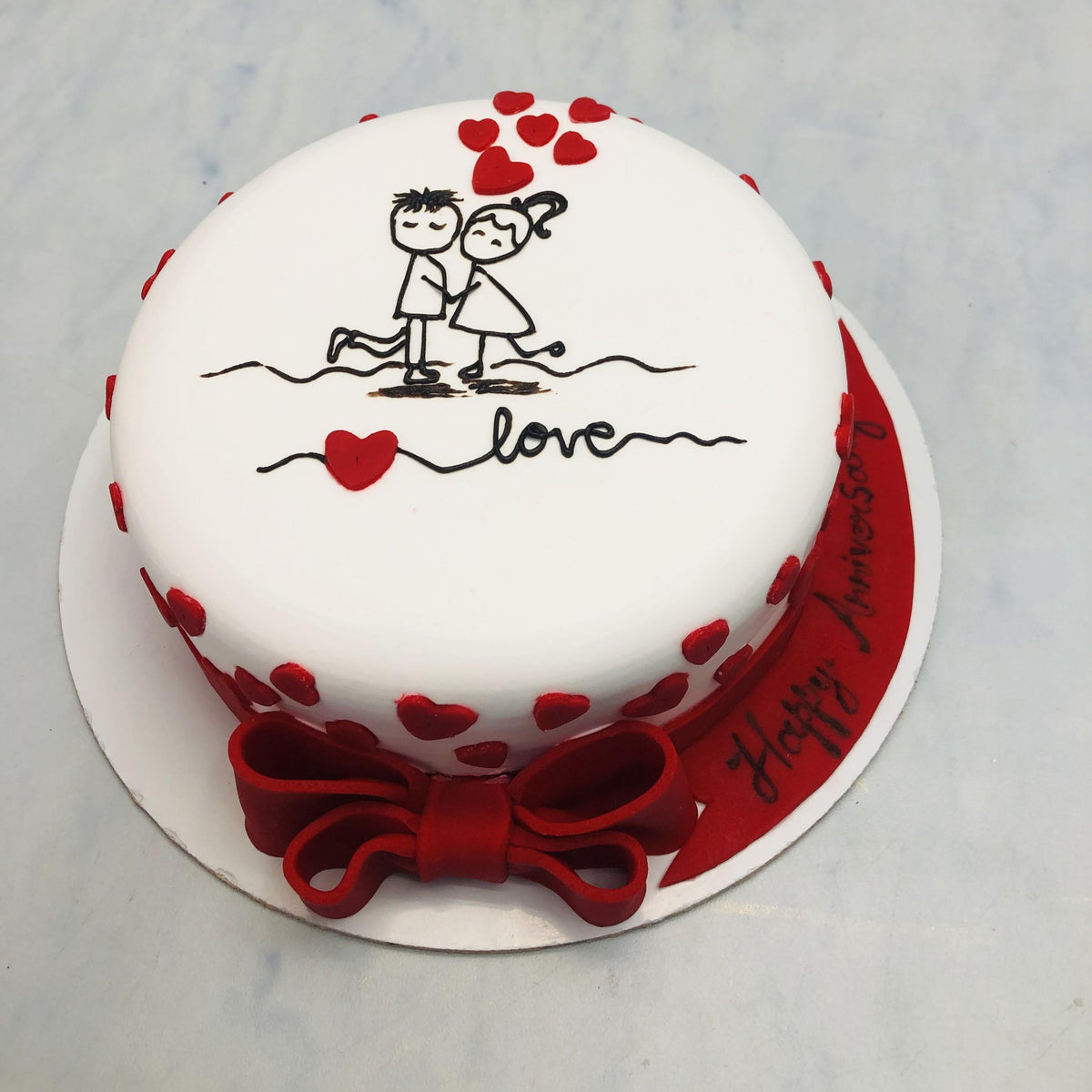 Doodled in Love Cake