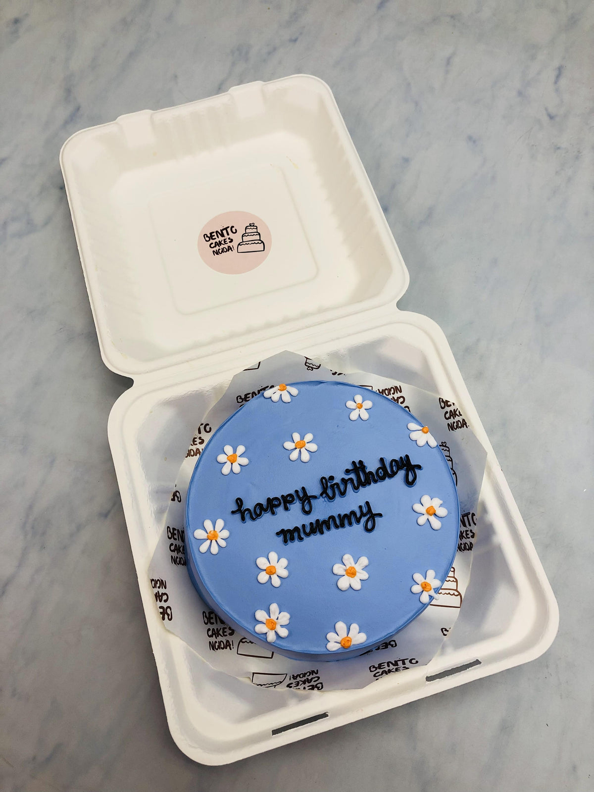 Birthday Theme Floral Bento Cake