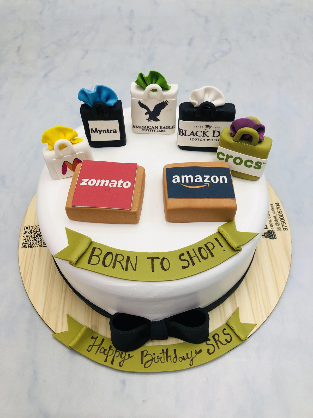 Born To Shop Theme Designer Cake