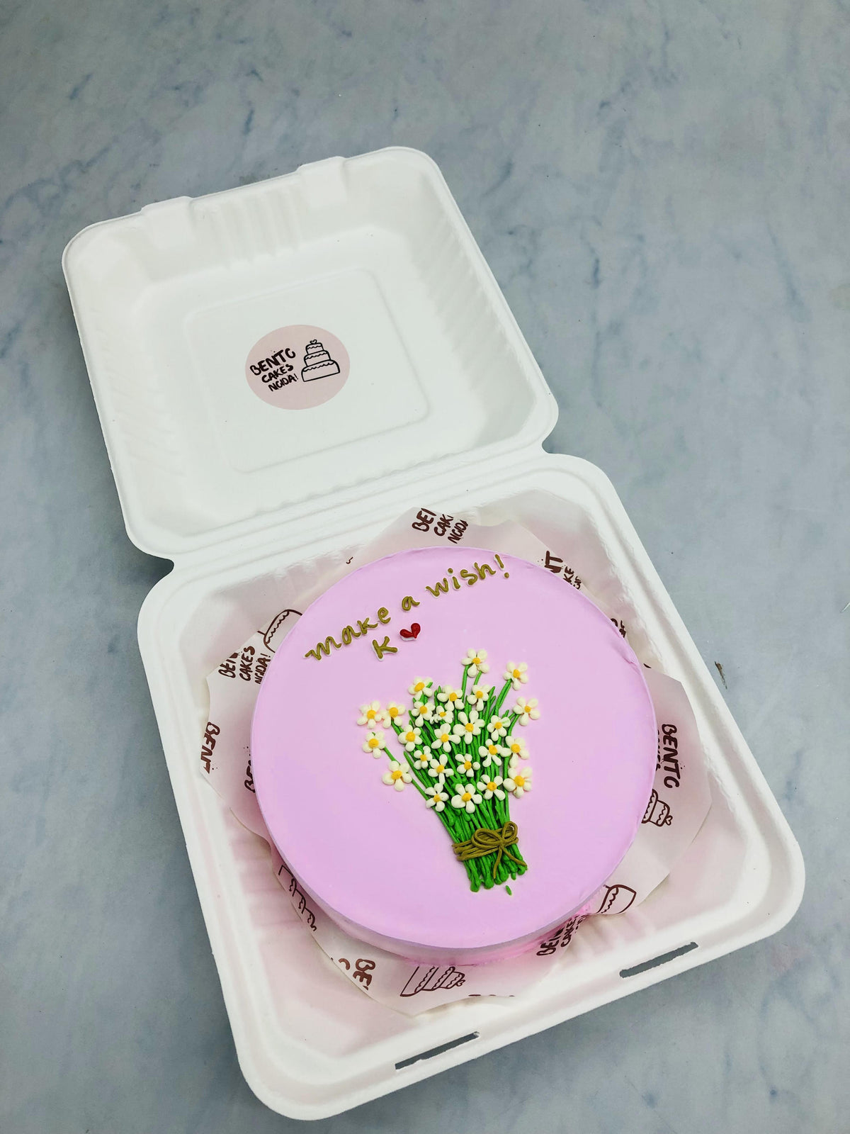 Bouquet Theme Bento Cake