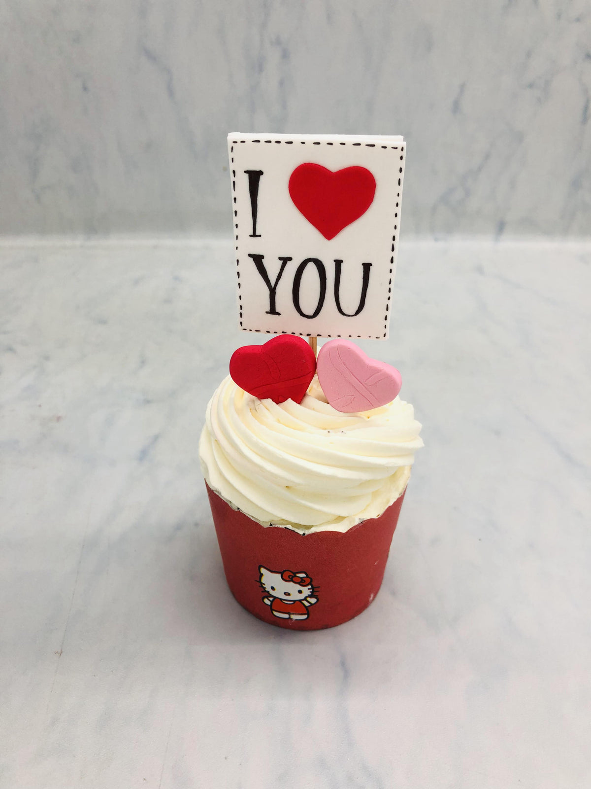 Love You Theme Cupcake